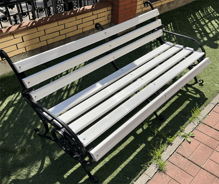 Bench L1500 for 3 segments (pipe prof. 15x15)