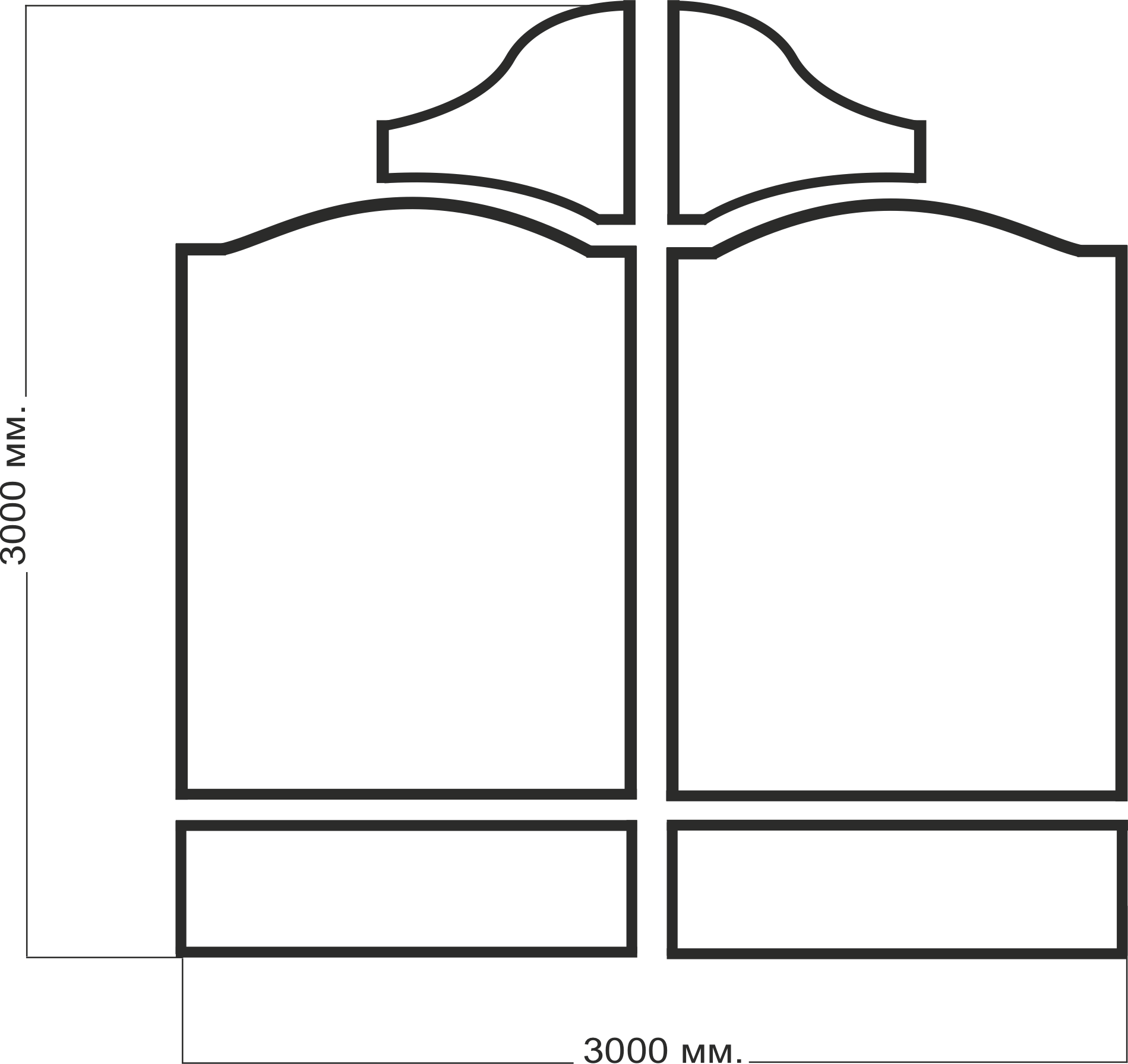 Каркас воріт Версаль (ковка)