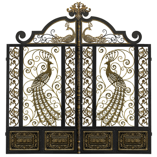 Ворота Райський птах (ковка)
