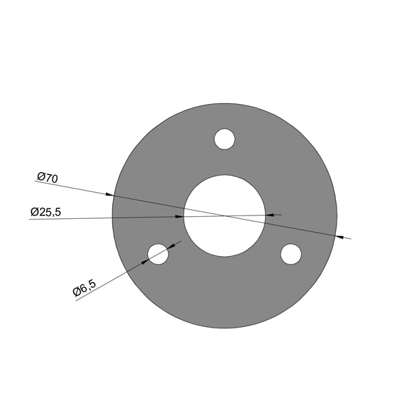 Фланець 4 мм 7025 (лазер)