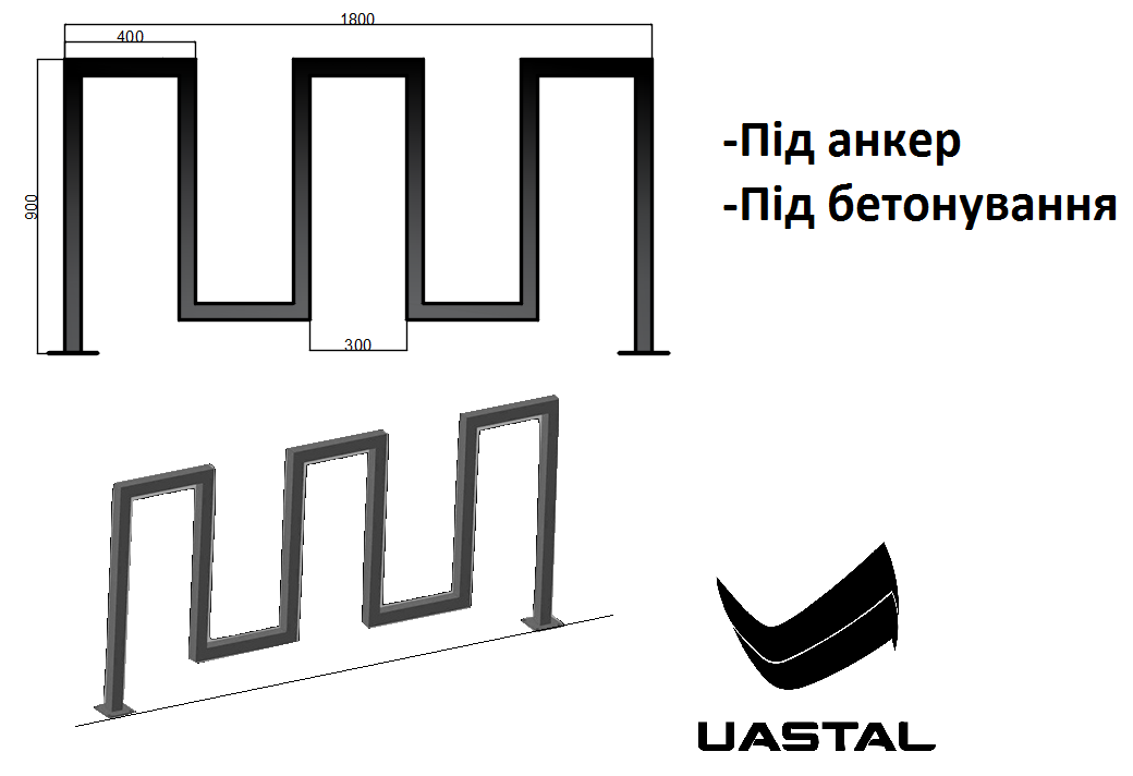 Bicycle parking ＂Snake＂