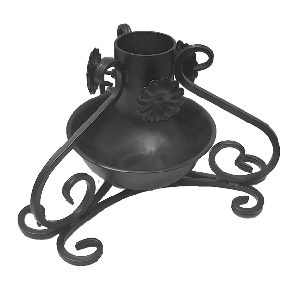Кована підставка для дерева з чашею (ковка)